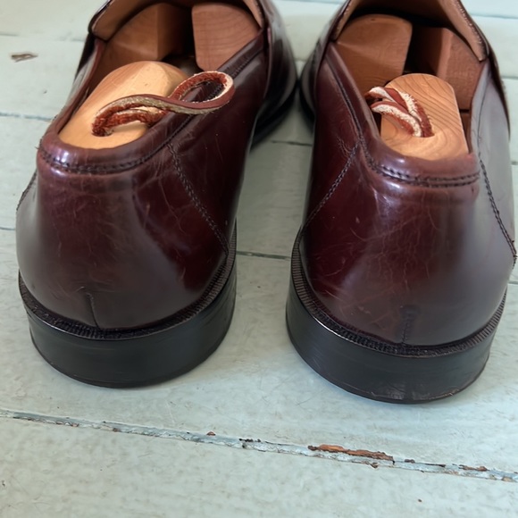 Johnston& Murphy Size 9.5W (EU 42 1/2) All Leather Loafers Handcrafted in Italy - Picture 7 of 15